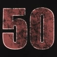 thumbnail image 3 of CafePress - 50Th Birthday Red Grunge Women's Dark T Shirt - Women's Traditional Fit Dark T-Shirt, 3 of 4
