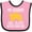 Pink and Black, variant on Inktastic Construction My Daddy Still Plays with Trucks Boys or Girls Baby Bib