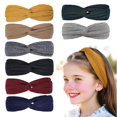 thumbnail image 2 of Knitted Yoga Headband for Women Stretchy Soft Sports Hair Band Workout Head Wrap Accessory 8PCS, 2 of 9
