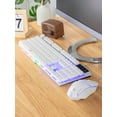 thumbnail image 2 of LED Backlit Illuminated Mechanical Gaming Keyboard And Mouse Set,White, 2 of 11
