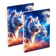 thumbnail image 2 of Tigers and American Flag Notebooks 1-subject Journal 60 Sheets A5 College Ruled Paper Detachable Ring 8.3"x5.7", 2 of 8