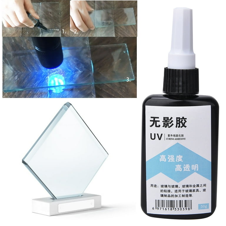 Clear UV Glue Ultraviolet Cure High Strength Adhesive For Glass