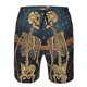 thumbnail image 3 of Balery Romantic Skeletons Under Moon Traje de Baño Estilo Hawaiano para Hombre, Shorts de Secado Rápido con Bolsillos-Medium, 3 of 6