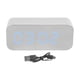 thumbnail image 1 of Altavoz Bluetooth con despertador, altavoz inalámbrico portátil multifuncional de alto volumen para exteriores y hogar, color blanco, 1 of 15