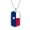 Military Chain (Gold), variant on Texas Flag Pendant Dog Tag Necklace Stainless Steel 24" Chain Silver Tone or Gold Tone
