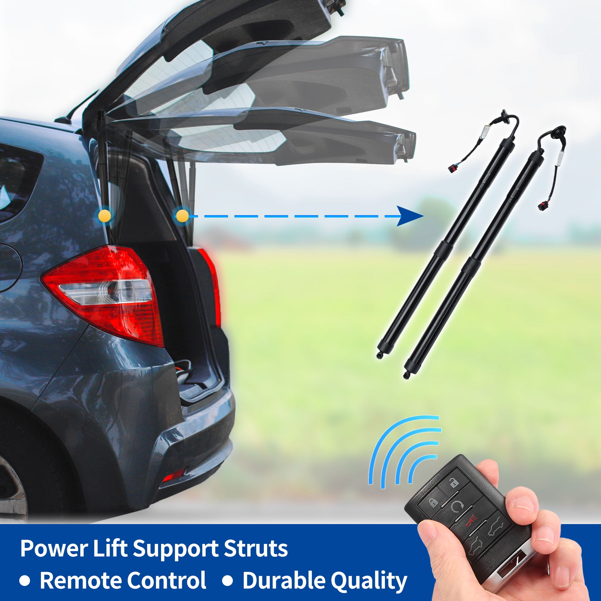 Unique Bargains 2Pcs Rear Tailgate Power Liftgate Shock Strut Electric Actuator Black
