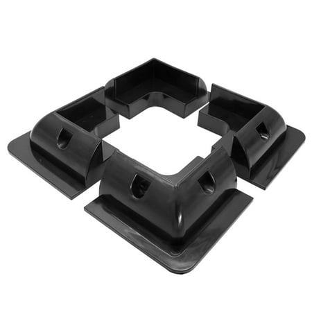 

AOOOWER 4Pcs ABS Edges Solar Panel Mounting Brackets Black White Corner Set Kit For Yach