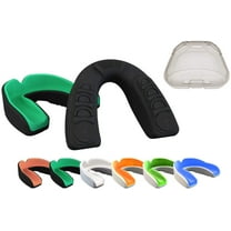 COOLLO SPORTS Boil and Bite Sport Mouth Guard (Youth & Adult) DA Mouthpiece for Football, Hockey, Rugby, Lacrosse, Boxing, MMA (Storage Case Included)