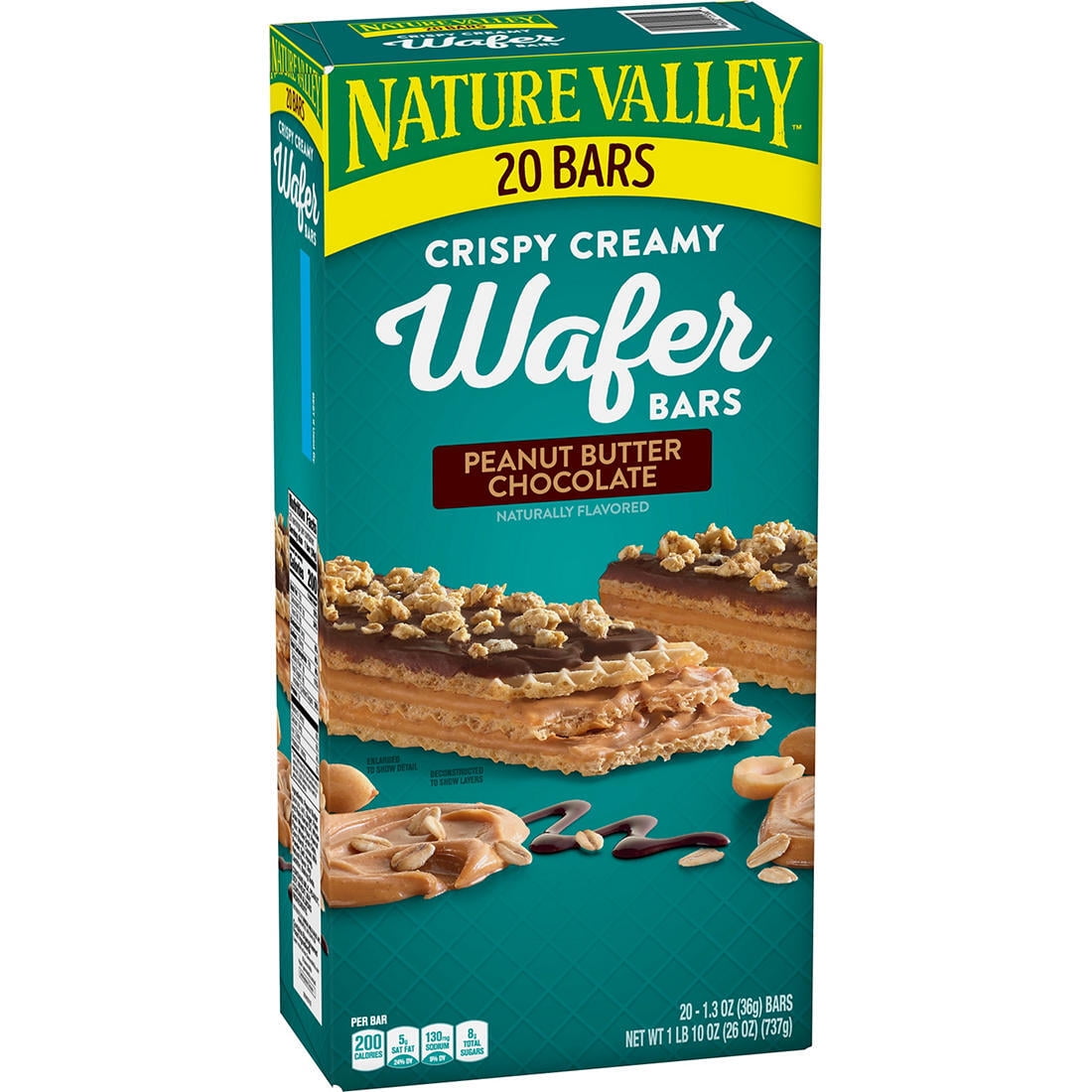 Product Of Nature Valley Peanut Butter Crispy Creamy Wafer Bars 20 Ct.