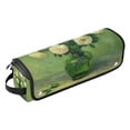 thumbnail image 2 of Hair Tool Organizer Bag with Heat Resistant Mat Removable Travel Storage Case for Hot Air Brushes Curling Irons White Roses in A Vase, 2 of 8