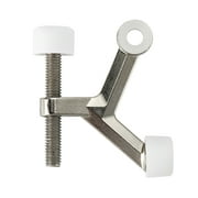 Hyper Tough Hinge Pin Mounted Doorstop, Satin Nickel, Assembled Product Depth 5.65 Inch