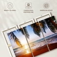 thumbnail image 6 of Elephant Stock Summer Golden Coast Wall Art - Horizontal Multi Panel Canvas - Living Room Wall Decor - Beach Multi Panel - Beige And Brown Decor - 38" x 24", 6 of 8