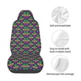 thumbnail image 4 of Wukai Mardi Gras Carnival3 Full Set Car Seat Covers with Soft Padding Universal Auto Front Seats Protector and Cushion Mat, 4 of 5