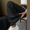 thumbnail image 3 of Women's Casual Pants Loose Fit Wide Leg Pants Comfortable Elastic Waist Soft Breathable Fabric for Daily Wear Vacation Spring Summer Fall Women Casual Dress Pants Women Pant Suits Casual Casual, 3 of 6