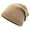 Khaki, variant on Mosey Stylish Warm Autumn Winter Knitted Hat Solid Color Thickened Soft Touch Cold Proof Fashion Bonnet Hat