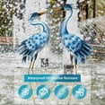 thumbnail image 4 of 36 Inch Blue Heron Garden Statues, Crane Statue for Garden Decor, Metal Yard Art Heron Garden Statue, Standing Garden Sculptures & Statues for Yard Decorations Outdoor, 1Pc, 4 of 7
