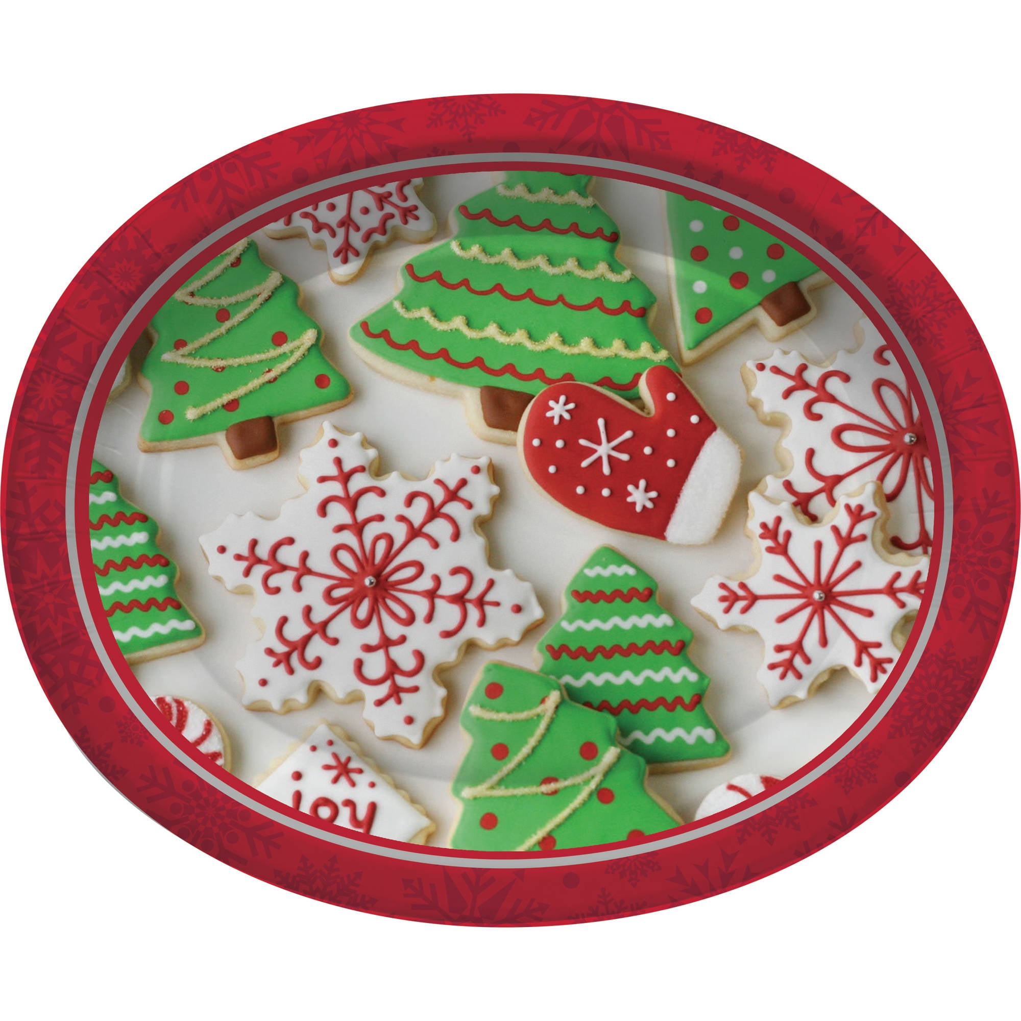 Holiday Treats Oval Plates, 8 Pk