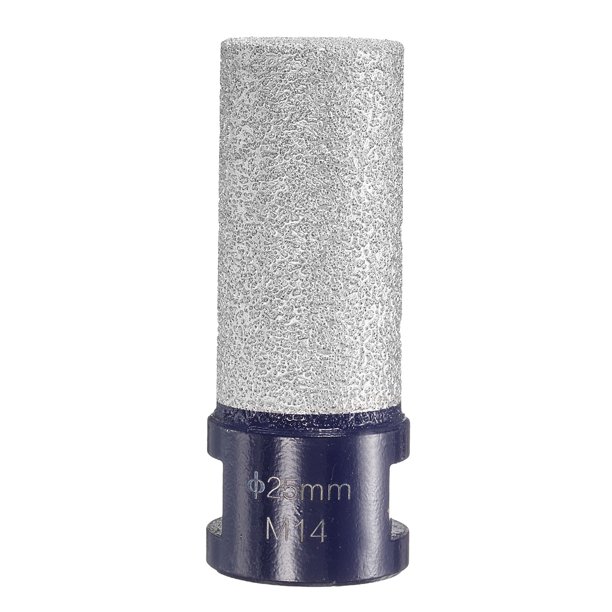 Brocas de Fresado de Dedo de Diamante 25mm (1") Diámetro Rosca 5/8"-11 Broca de Diamante para Ampliar y Dar Forma a Agujeros Existentes en Baldosas de Porcelana, Cerámica y Mármol, Azul