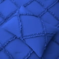 thumbnail image 6 of D.N.G. BEDDINGS 1 Piece Luxurious Diamond Ruffle Comforter Super Soft, All Season Pintuck 800 Thread Count, 100% Egyptian Cotton, Super King Size Royal Blue Color, 6 of 9