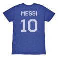 thumbnail image 3 of Men's 1863FC Lionel Messi Blue Argentina National Team Retro Name & Number Tri-Blend T-Shirt, 3 of 3