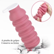 thumbnail image 2 of Botella Plegable Rosa 600ml de Silicona, Portátil y Ligera 151g, con Mosquetón, para Viaje y Uso Diario, Libre de BPA, 2 of 7