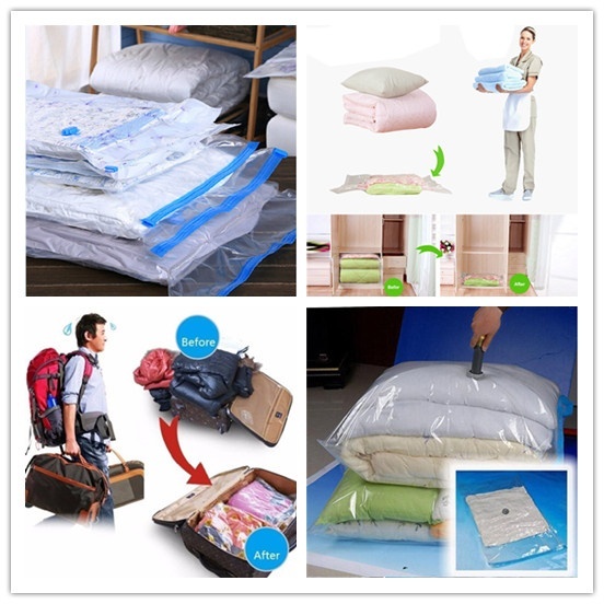 4 Size New Space Saver Saving Storage Bags Vacuum Seal Compressed Organizer Bag