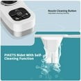 thumbnail image 2 of SAMODRA Non-Electric Bidet - Self Cleaning Dual Nozzle Bidet Attachment with Independent Adjustable Water Pressure (Classic Black), 2 of 6