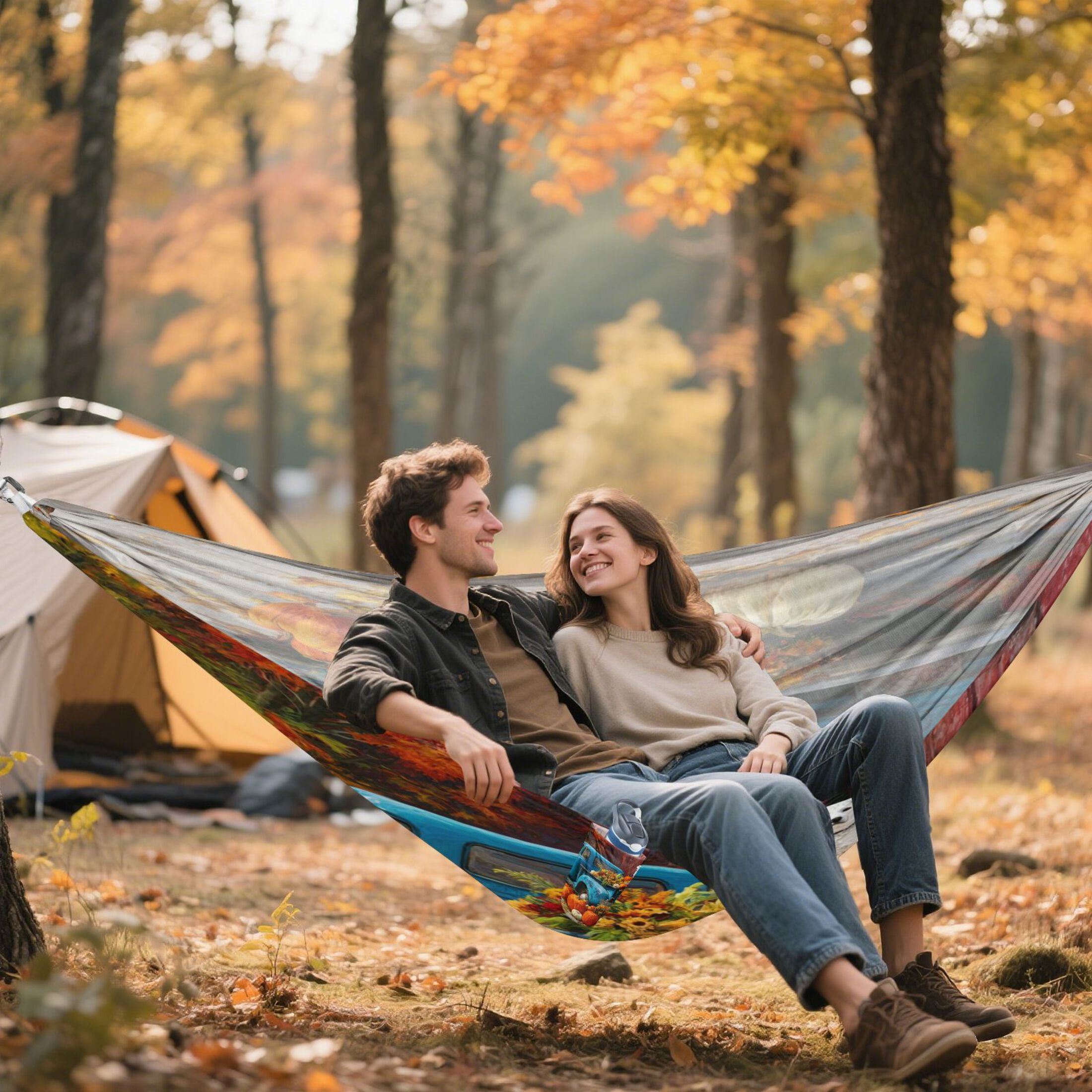 Hammock Camping Hammock Nylon Portable Hammock Travel Camping Hammock Classic Pumpkin Blue Truck