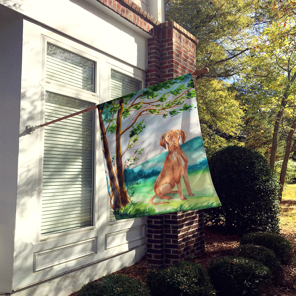 Under the Tree Vizsla Flag Canvas House Size