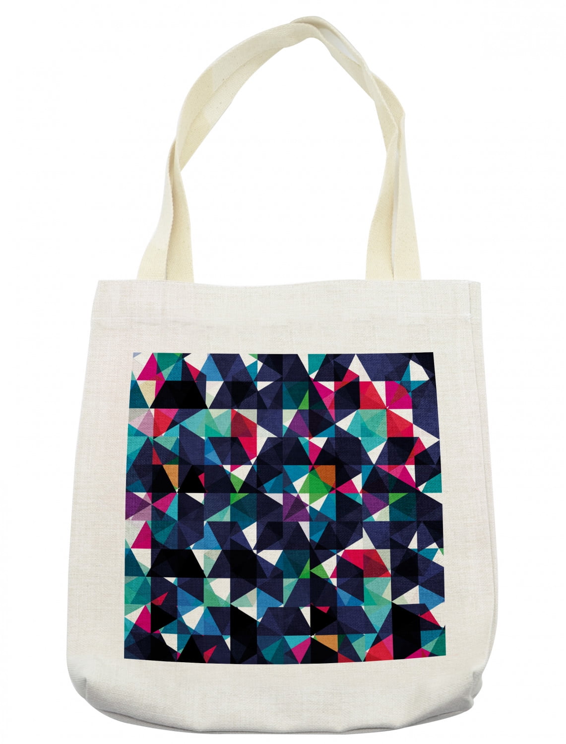 geometric pattern tote bag