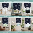 thumbnail image 6 of Tie Up Curtains for Windows Seaweed Starfish Shell Valance Adjustable Balloon Curtain Nautical Coral Marine Life Tie Up Shades for Kitchen Living Room Bedroom Privacy Curtain Drape 34x45 Inch, 6 of 9