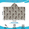 thumbnail image 2 of German Shorthaired Pointer Hooded Bath Towel，50"x30" for Ages 3 To 12 Kids, Quick Dry Lightweight Soft Microfiber Hood Beach Towel Cover Up for Kids, 2 of 7