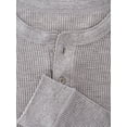 thumbnail image 4 of Fruit of the Loom Men's Thermal Waffle Underwear Henley Top, Sizes S-5XL, 4 of 5