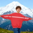 thumbnail image 5 of Tanghaowl Kids Sweatshirts Boys Girls Lined Long Sleeve Kids Warm Winter Pullover Hooded Sweatshirt Sweater with Cozy Lining Red 4-5 Years, 5 of 6