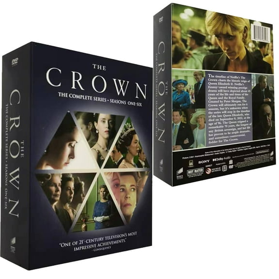 The Crown Complete Series Seasons 1-6 (DVD) 24Disc Box Set