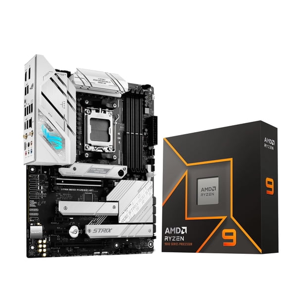 Paquete de CPU Micro Center Ryzen 9 9900X ASUS ROG B650-A