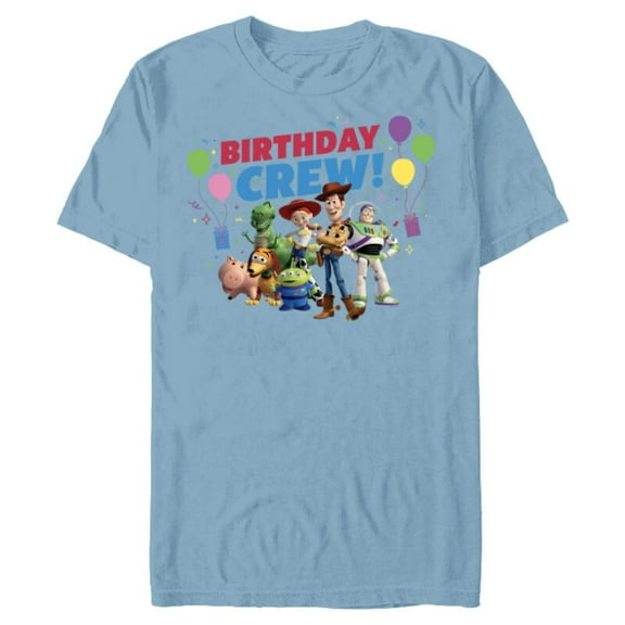 Disney and Pixar’s Toy Story Family Party Birthday Crew - Short Sleeve Blended T-Shirt for Adults - Customized-Ocean Blue