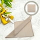 thumbnail image 3 of Servilletas de lino natural Tela de color sólido Cena de servilleta Napkins para cenas, 3 of 5
