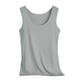 thumbnail image 3 of Pijama de manga corta para mujer, blusa lisa con cuello en U, de 3 piezas, 3 of 8