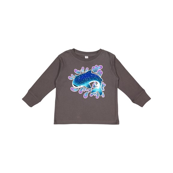 Inktastic Cute Whale Shark Boys or Girls Long Sleeve Toddler T-Shirt