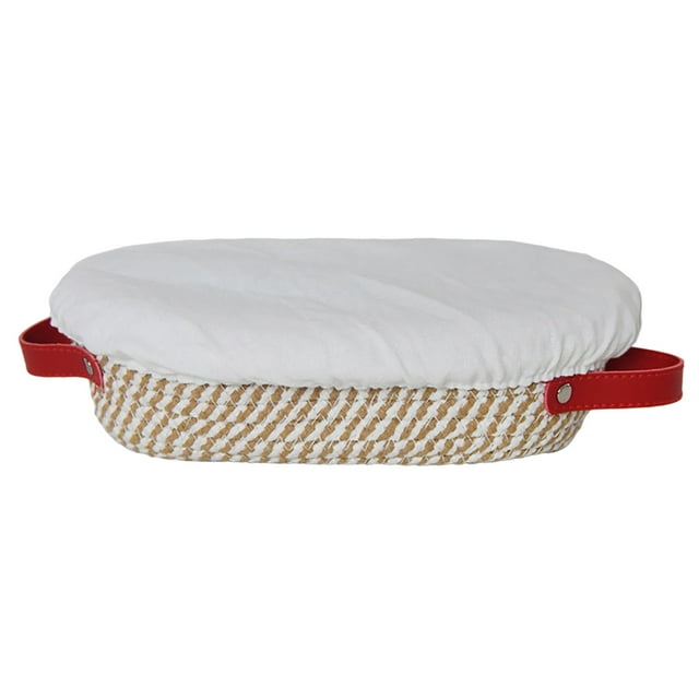 Hearth & Gear Fournitures de Cuisson de Pain Rondes et Ovales avec Couvercles Outils de Fabrication de Pain Ensemble Cadeau pour Lavable en Machine 1 Pce Conteneur de Crêpes Mi Conteneurs Alimentaires Transparents