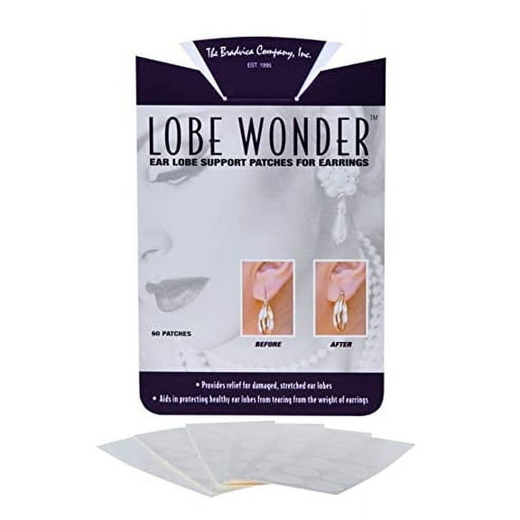 Lobe Wonder Invisible Earring Earlobe Support Patches (pack of 2)