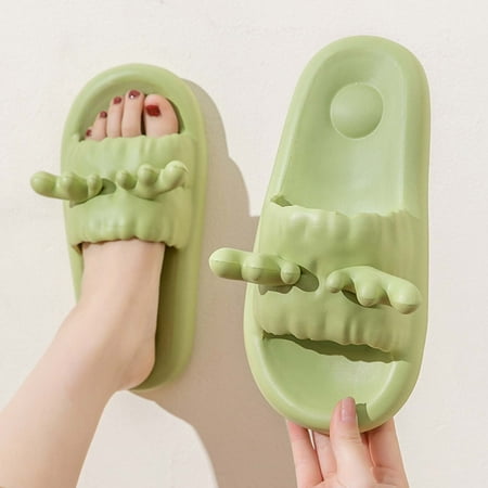 

Frostluinai Cloud Slippers for Women and Men Massage Shower Bathroom Non-Slip Quick Drying Open Toe Beach Sandals Shower Shoes Cloud Cushion Slide Sandals for Pool Indoor & Outdoor Platform Shoes
