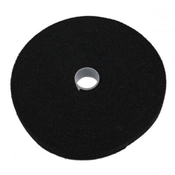 CableWholesale 30CT-02250 0.75 in. x 50 ft. Hook & Loop Tape, Black