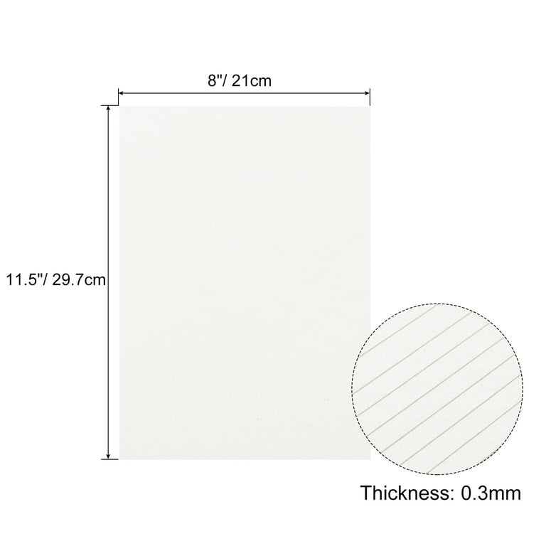 PEARL Pure White - Shimmer Metallic Card Stock Paper - 8.5 x 11 - 92lb Cove