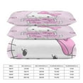 thumbnail image 4 of Cute Hello Kitty Bedding Sets for Girl Women Twin Size Comforter Set 3pcs Comforter Sets 1 Comforter Cover And 2 Pillowcases, 4 of 5