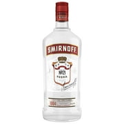 Smirnoff No. 21 80 Proof Vodka, 1.75 L Glass Bottle, 40% ABV