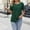 Green, variant on YHAJDS Lace Tops for Women Blouses Dressy Casual Short Sleeve Round Neck Spring Summer Shirt