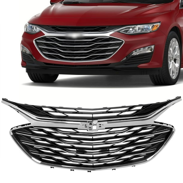 Ecotric Chrome Front, Upper and Lower Grill for Chevy Malibu 2019 and ...