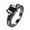 Black, variant on Jewelry On Clearance Gorgeous Black Copper Alloy Ring Inlaid With Zircons In Various Colors Purple 6